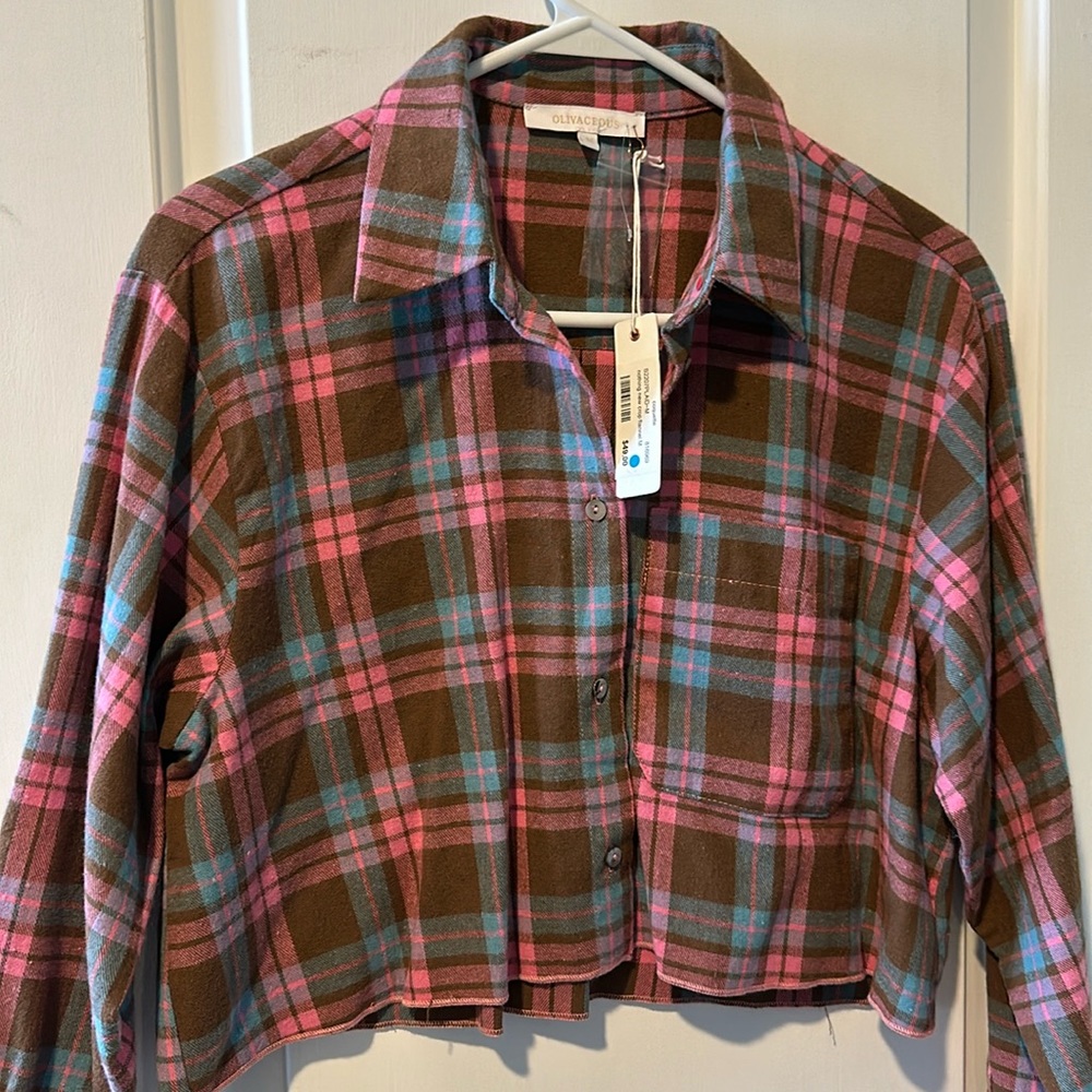 Olivaceous Cropped Flannel